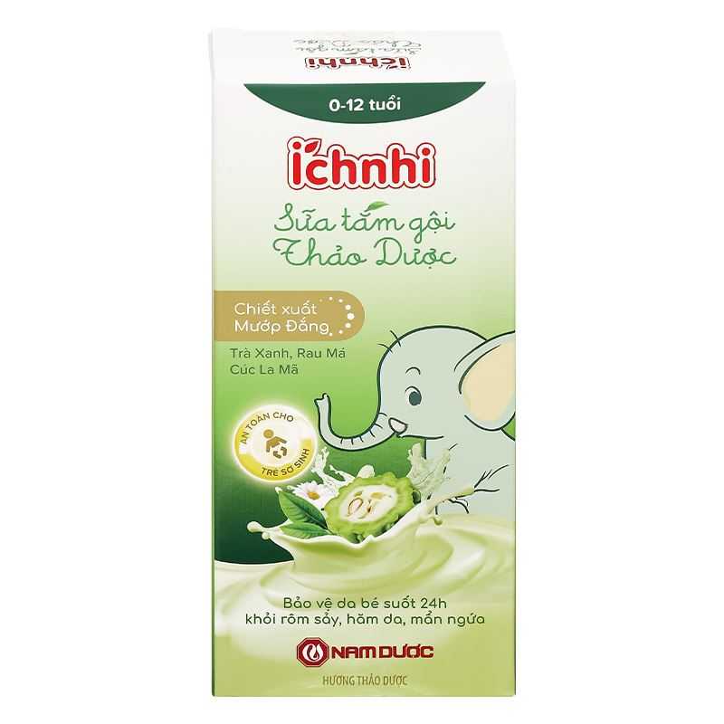 Sữa tắm & gội 2in1 cho bé Ích Nhi chiết xuất thảo dược 200ml
