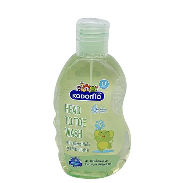 Dầu tắm & gội 2in1 cho bé Kodomo chiết xuất mầm lúa mì 200ml