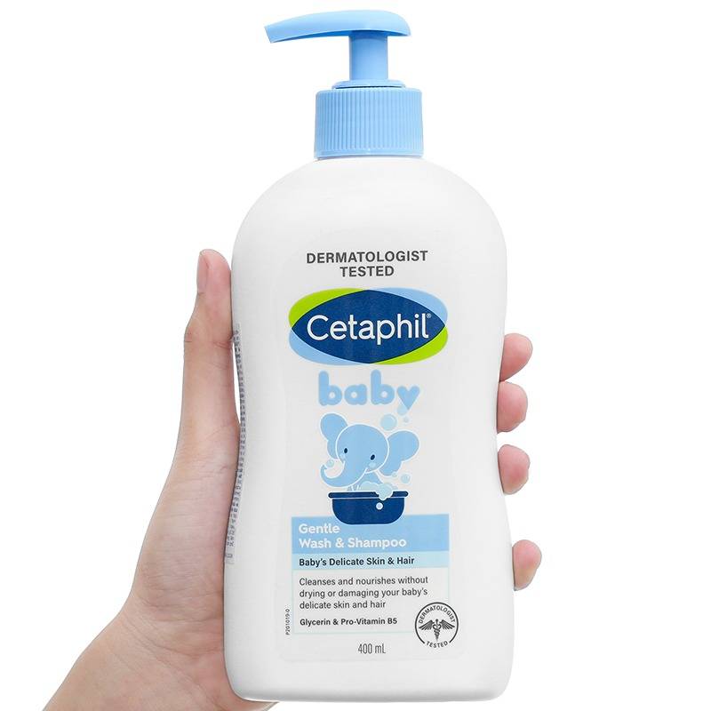 Combo 2 sữa tắm & gội 2in1 cho bé Cetaphil Baby Gentle hương dịu nhẹ 400ml