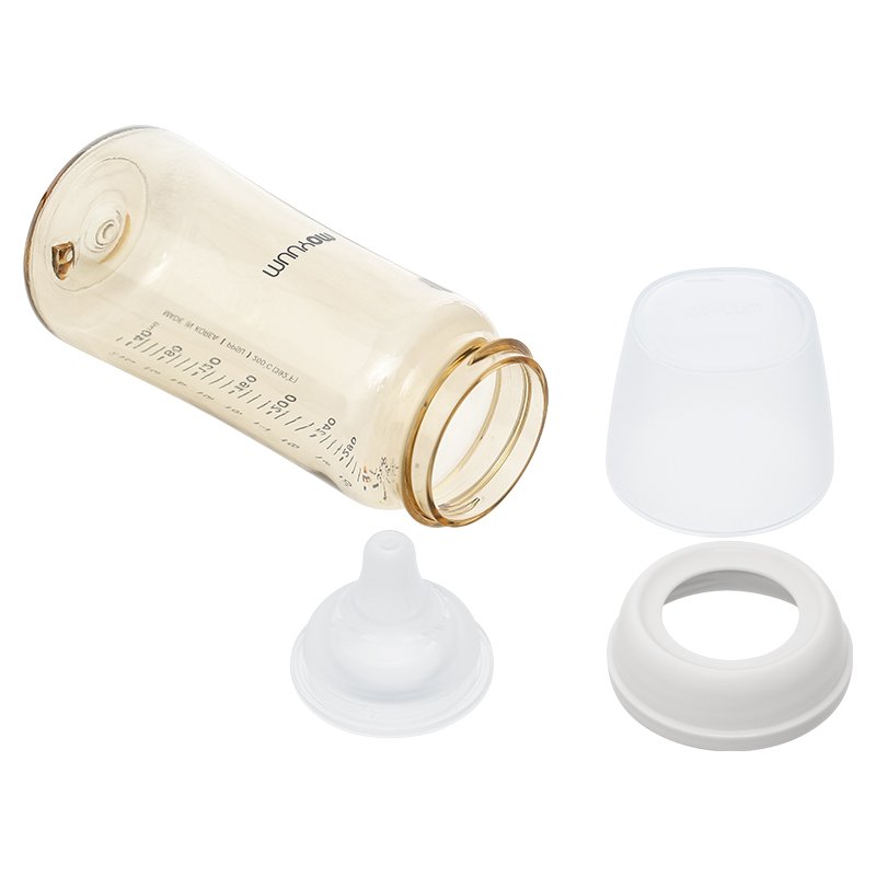 Bình sữa nhựa PPSU Moyuum thế hệ 3 cổ rộng 330ml