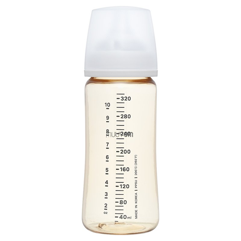 Bình sữa nhựa PPSU Moyuum thế hệ 3 cổ rộng 330ml