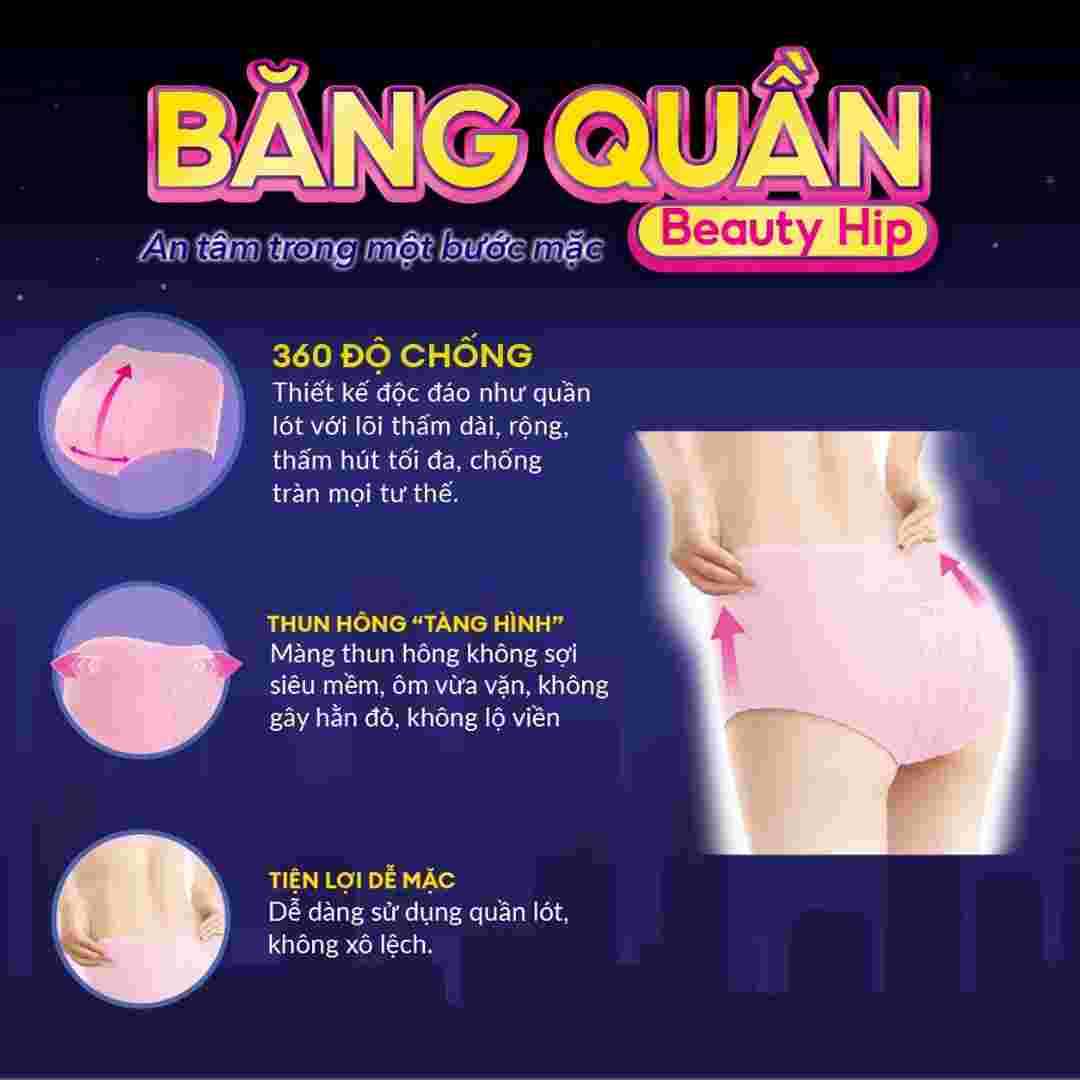 Băng Vệ Sinh Diana Dạng Quần Ban Đêm Size M-L 2 Cái