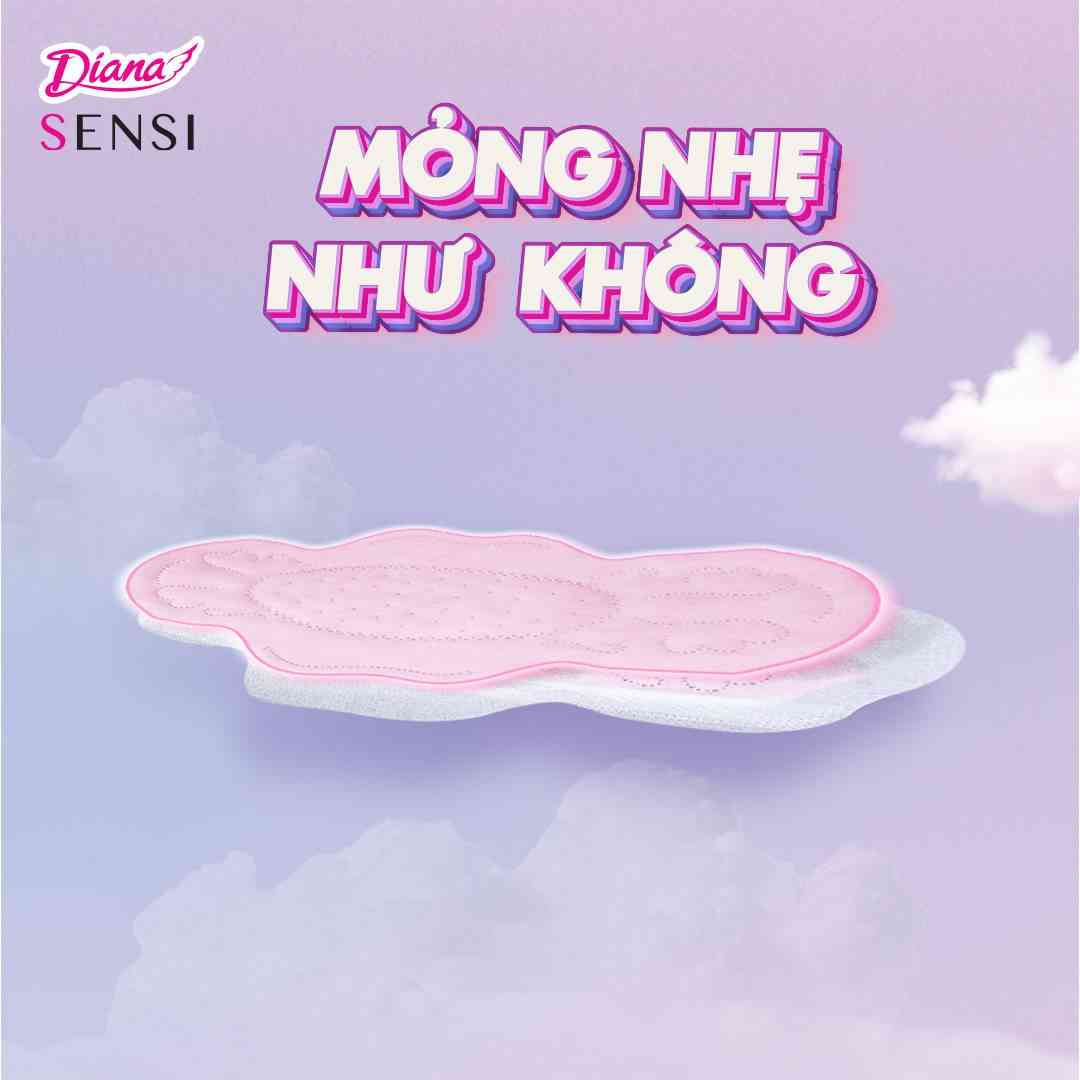 Băng Vệ Sinh Diana Sensi Siêu Mỏng Cánh 20 Miếng