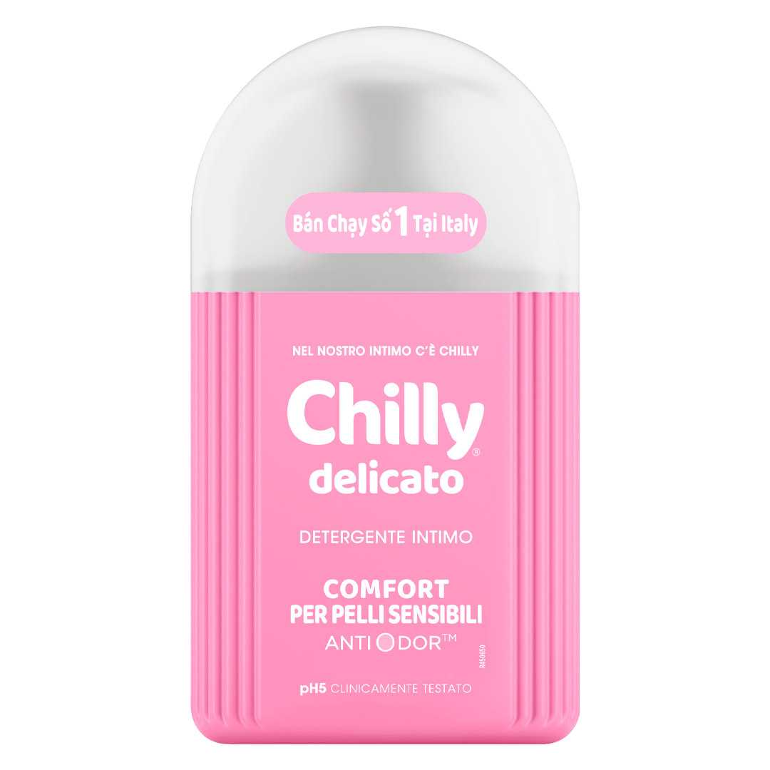 Dung Dịch Vệ Sinh Phụ Nữ Chilly Delicato Dịu Êm 200ml