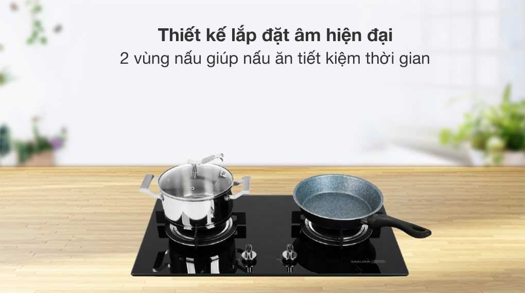 Bếp gas âm Sakura SG-2525GB