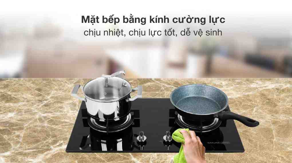 Bếp gas âm Sakura SG-2525GB