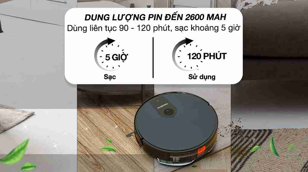 Robot hút bụi lau nhà Shimono X6S