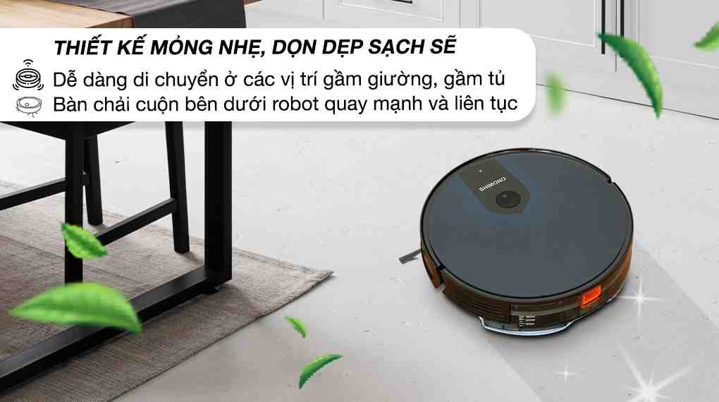 Robot hút bụi lau nhà Shimono X6S
