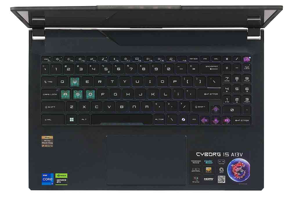 Laptop MSI Gaming Cyborg 15 A13VEK 1423VN (i7 13620H, 16GB, 512GB, RTX 4050)