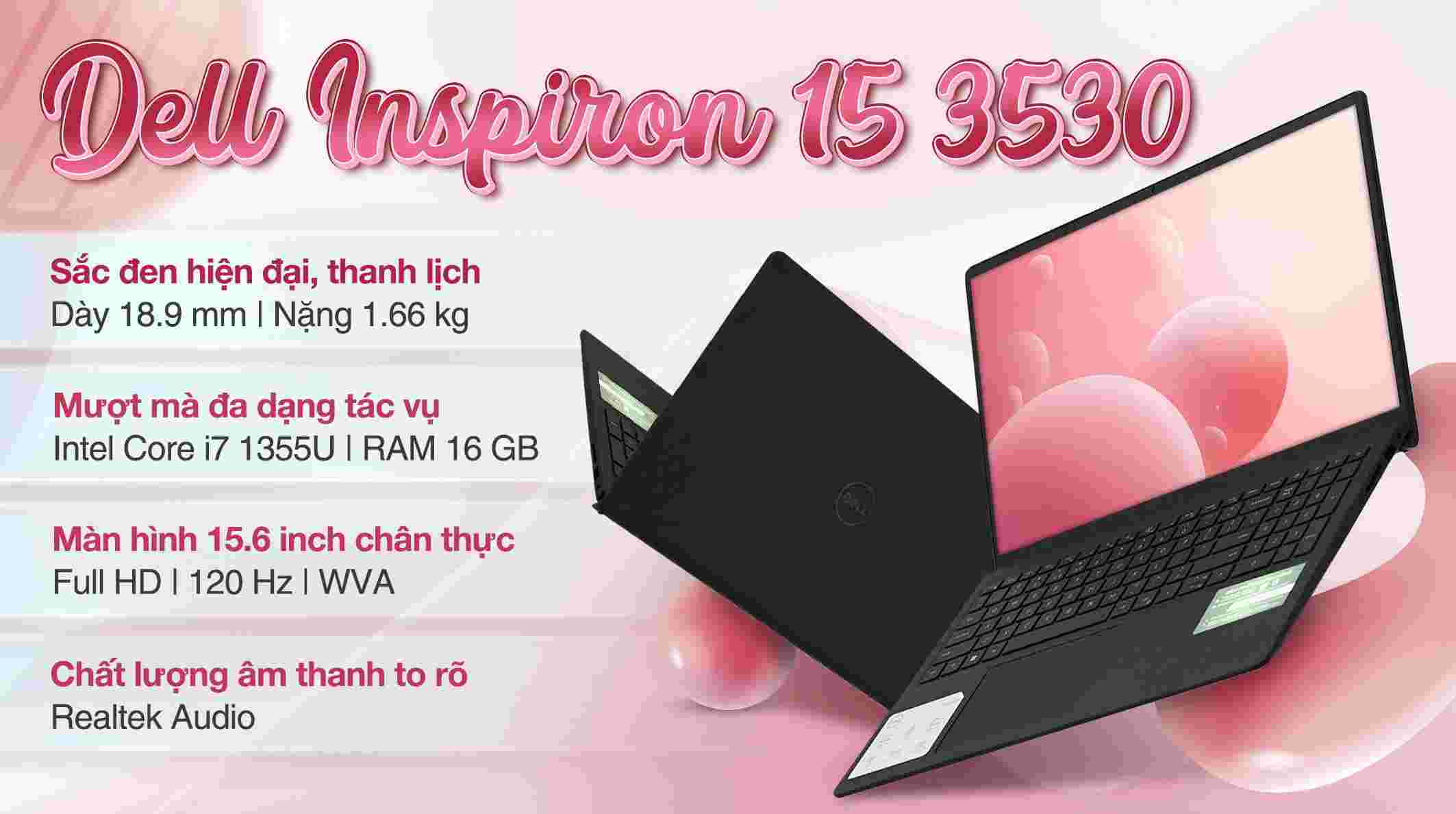 Laptop Dell Inspiron 15 3530 71026454 (i7 1355U, 16GB, 512GB)