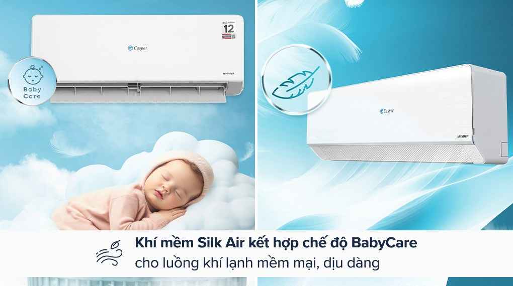Máy lạnh Casper Inverter 1.5 HP QC-12IU36A