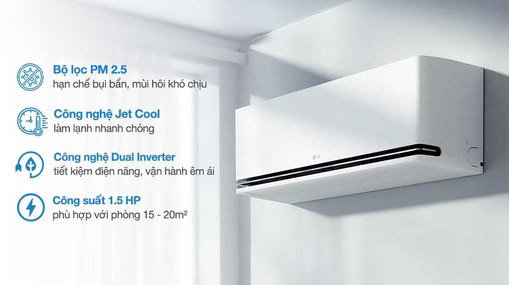 Máy lạnh 2 chiều LG Inverter 1.5 HP IDH12M1