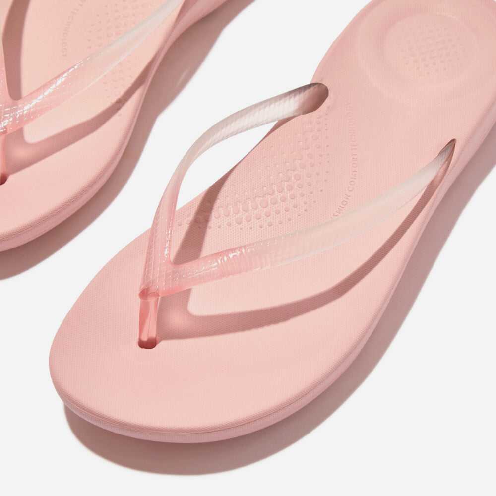 Dép Xỏ Ngón Nữ Fitflop Iqushion Ombre Transparent Ergonomic UK 3