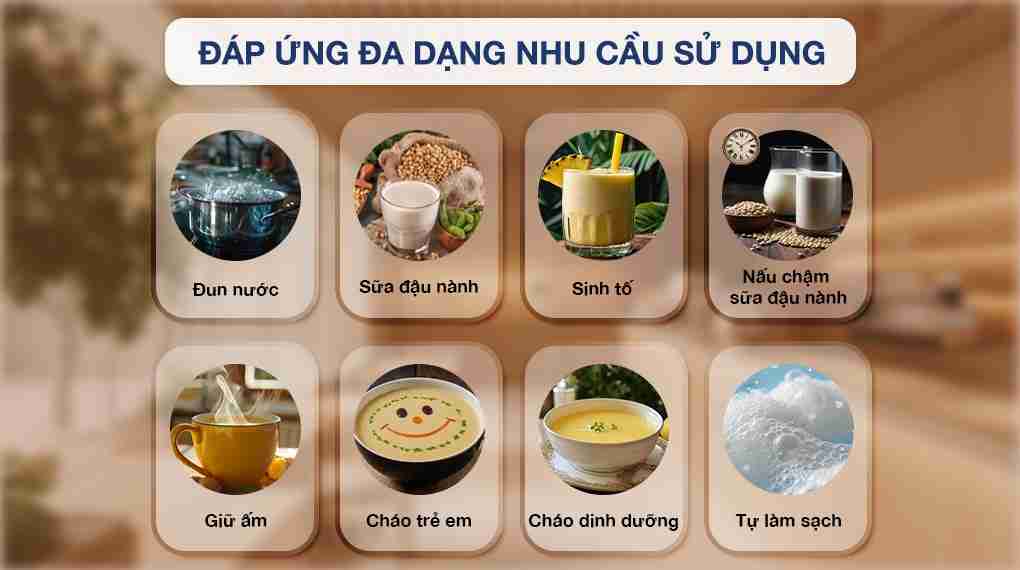 Máy làm sữa hạt đa năng Rapido RHB-800DM