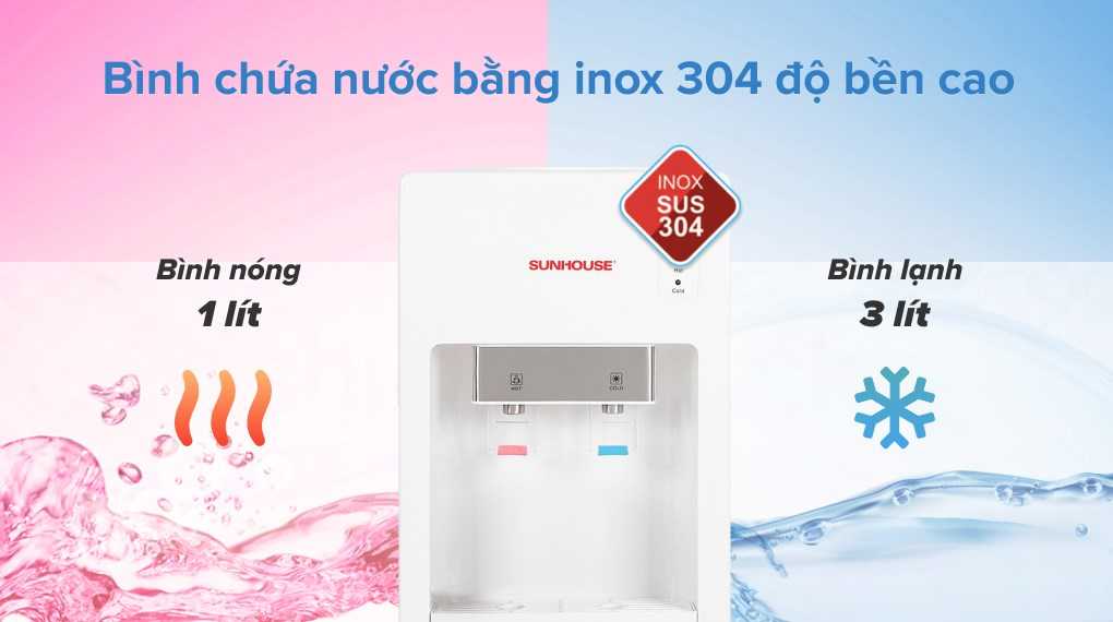 Cây nước nóng lạnh Sunhouse SHD9612 670W