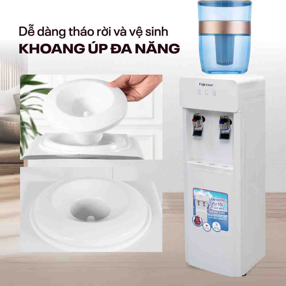 Cây nước nóng lạnh FUJIHOME WD676C 590W