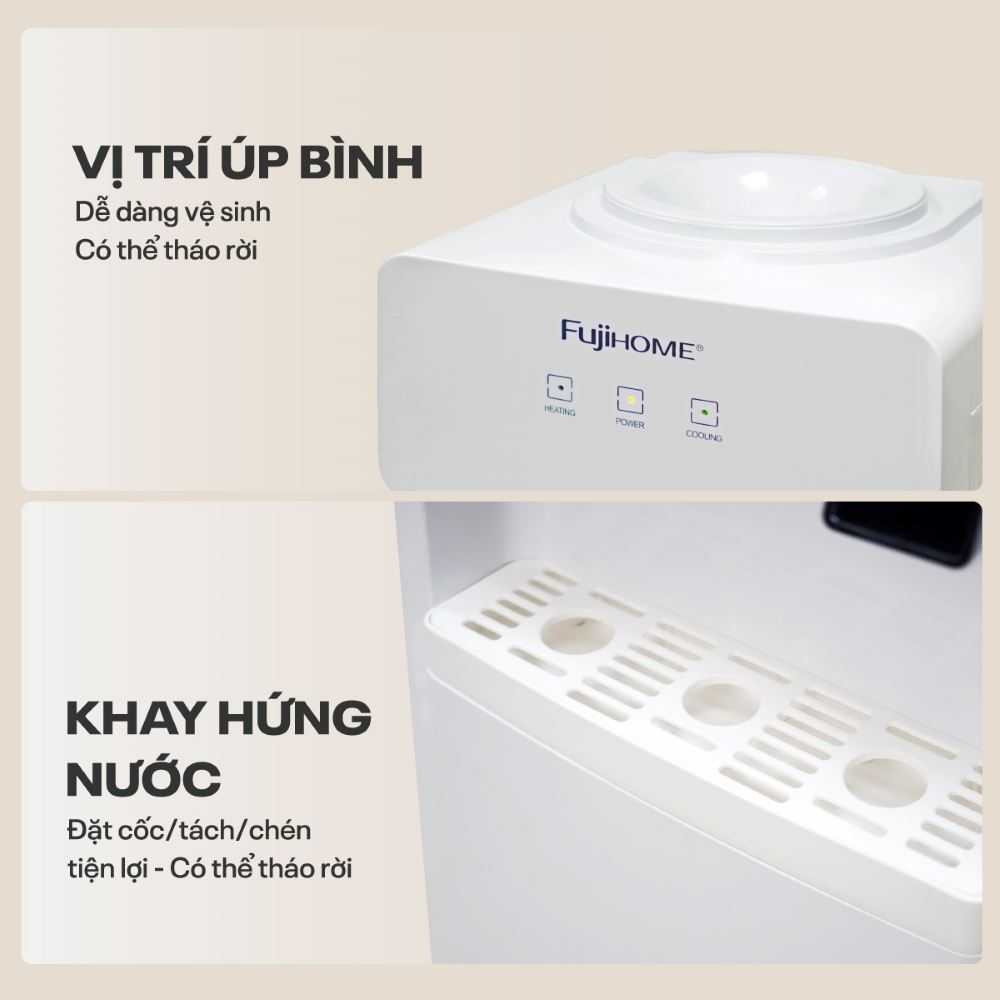 Cây nước nóng lạnh FUJIHOME WD676C 590W
