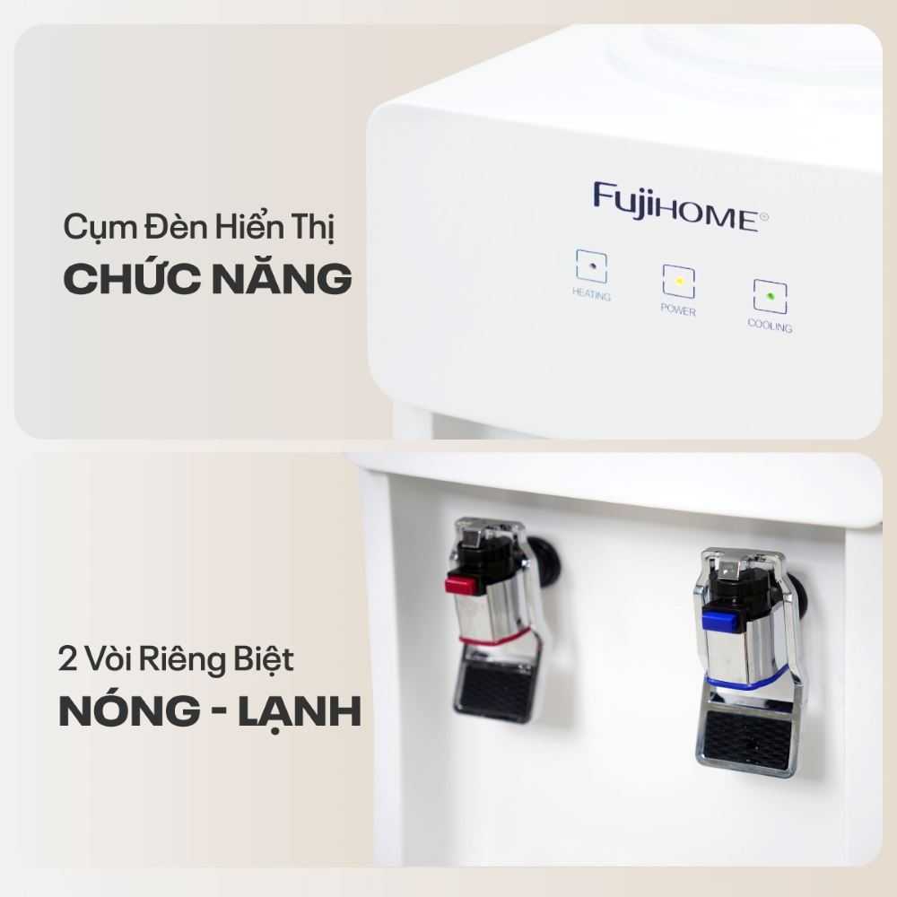 Cây nước nóng lạnh FUJIHOME WD676C 590W