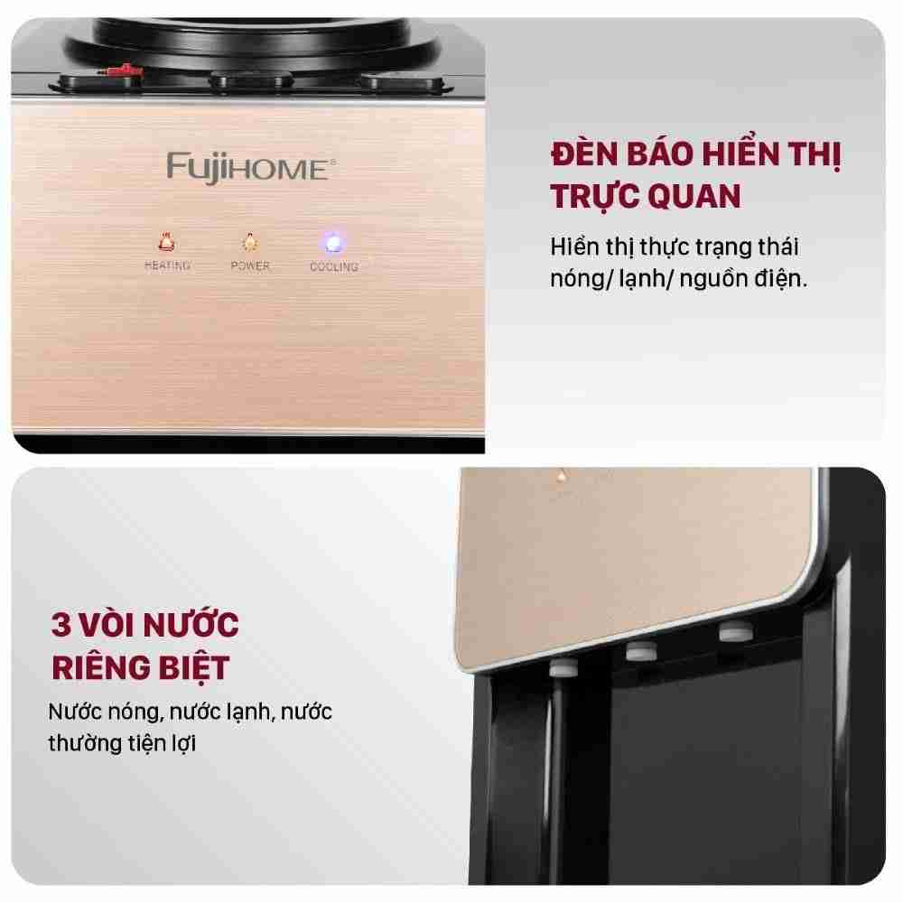 Cây nước nóng lạnh FUJIHOME WD675C-Y 590W