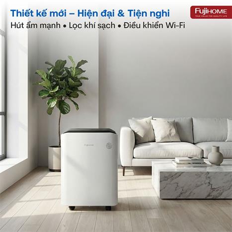 Máy hút ẩm kết hợp lọc không khí FUJIHOME DH35W-HEPA