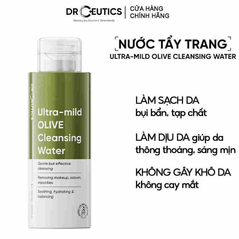 Nước Tẩy Trang DrCeutics Sạch Mịn Màng Cho Mọi Loại Da 500ml, Màu ngẫu nhiên
