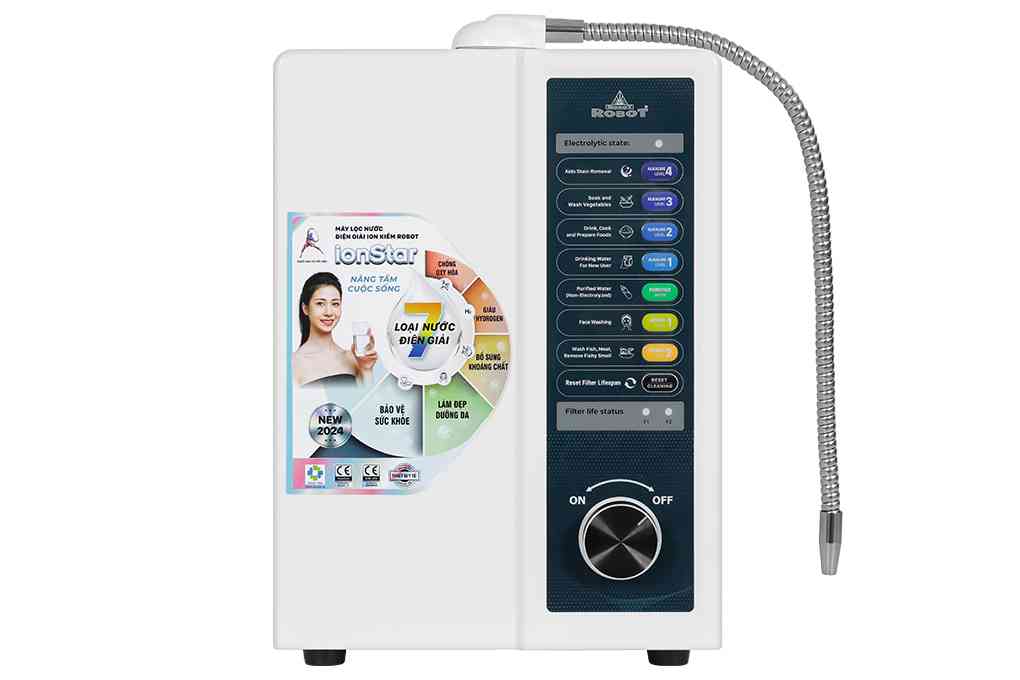 Máy lọc nước điện giải ion kiềm ROBOT IonStar 5X 5 tấm điện cực