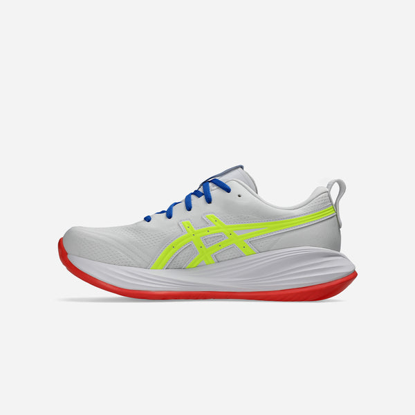Giày Chạy Bộ Nam Asics Gel-Cumulus 27 ATC White / Safety Yellow