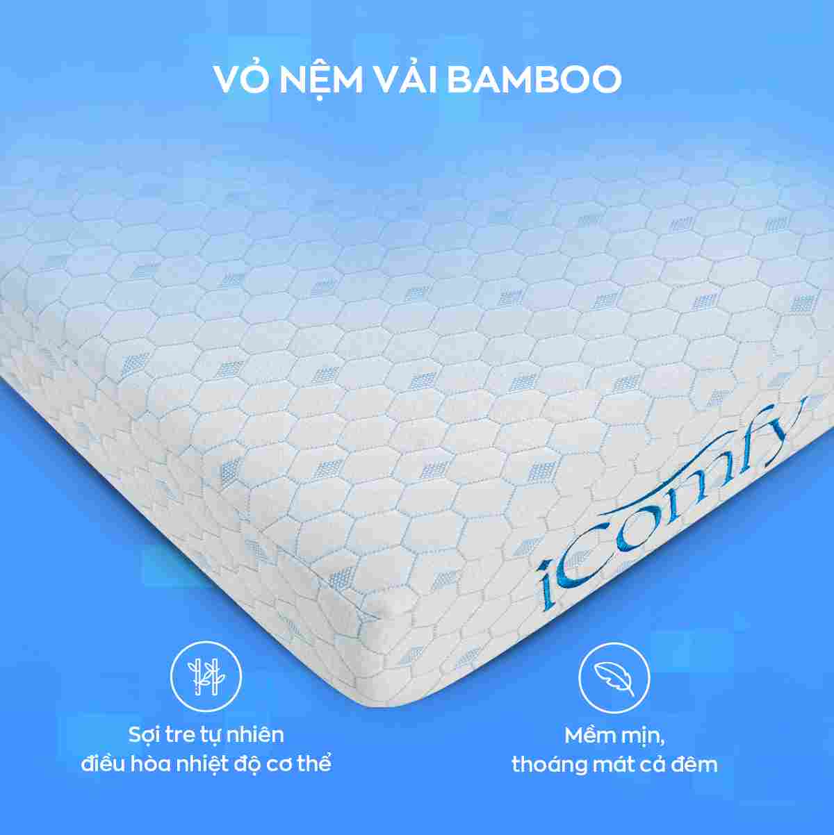 Nệm foam iComfy Fold 4.0 12cm