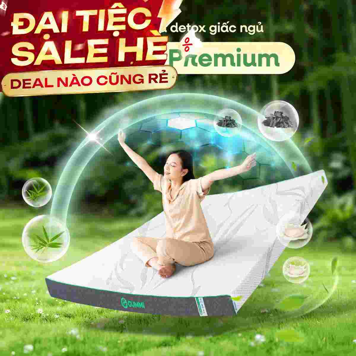 Nệm cao su Gummi Premium 10cm