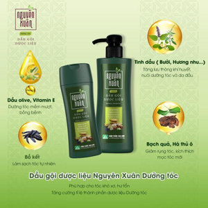 Dầu Gội Dược Liệu Nguyên Xuân Cho Tóc Hư Tổn 450ml