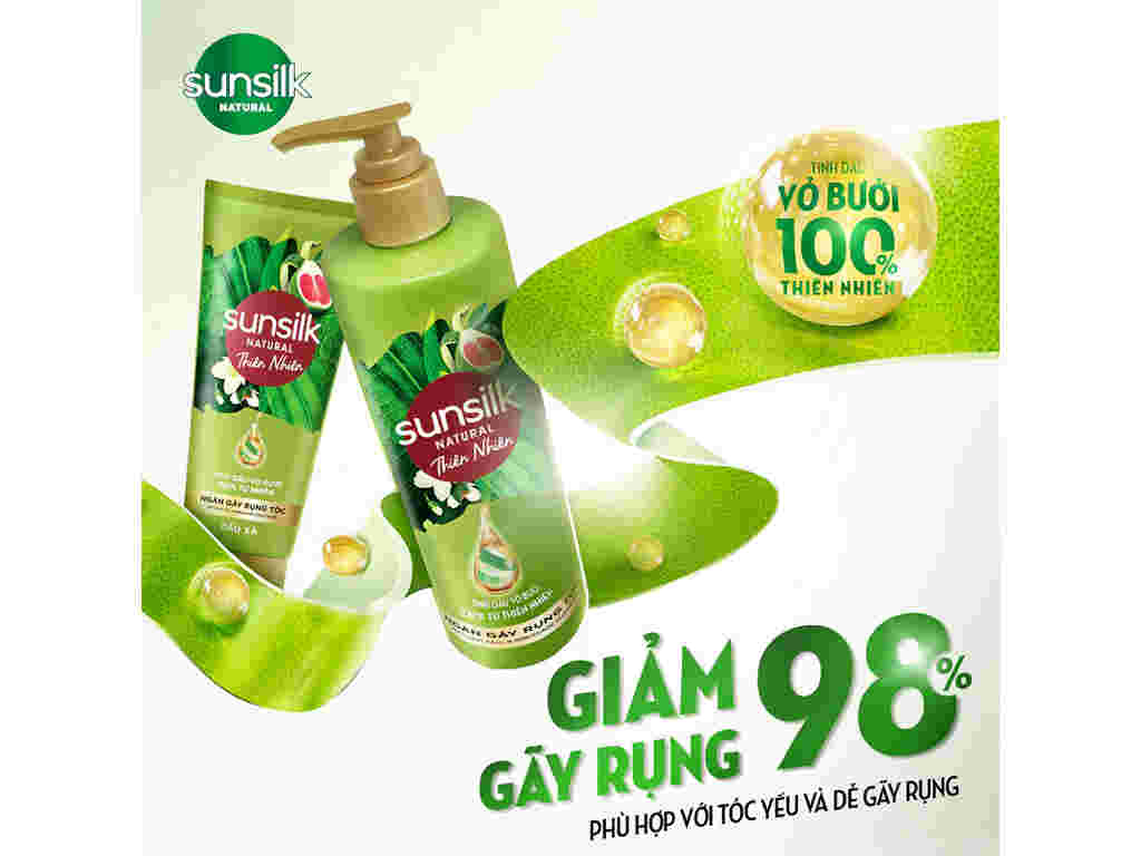 Dầu Gội Sunsilk Thiên Nhiên Ngăn Gãy Rụng Tóc 380ml