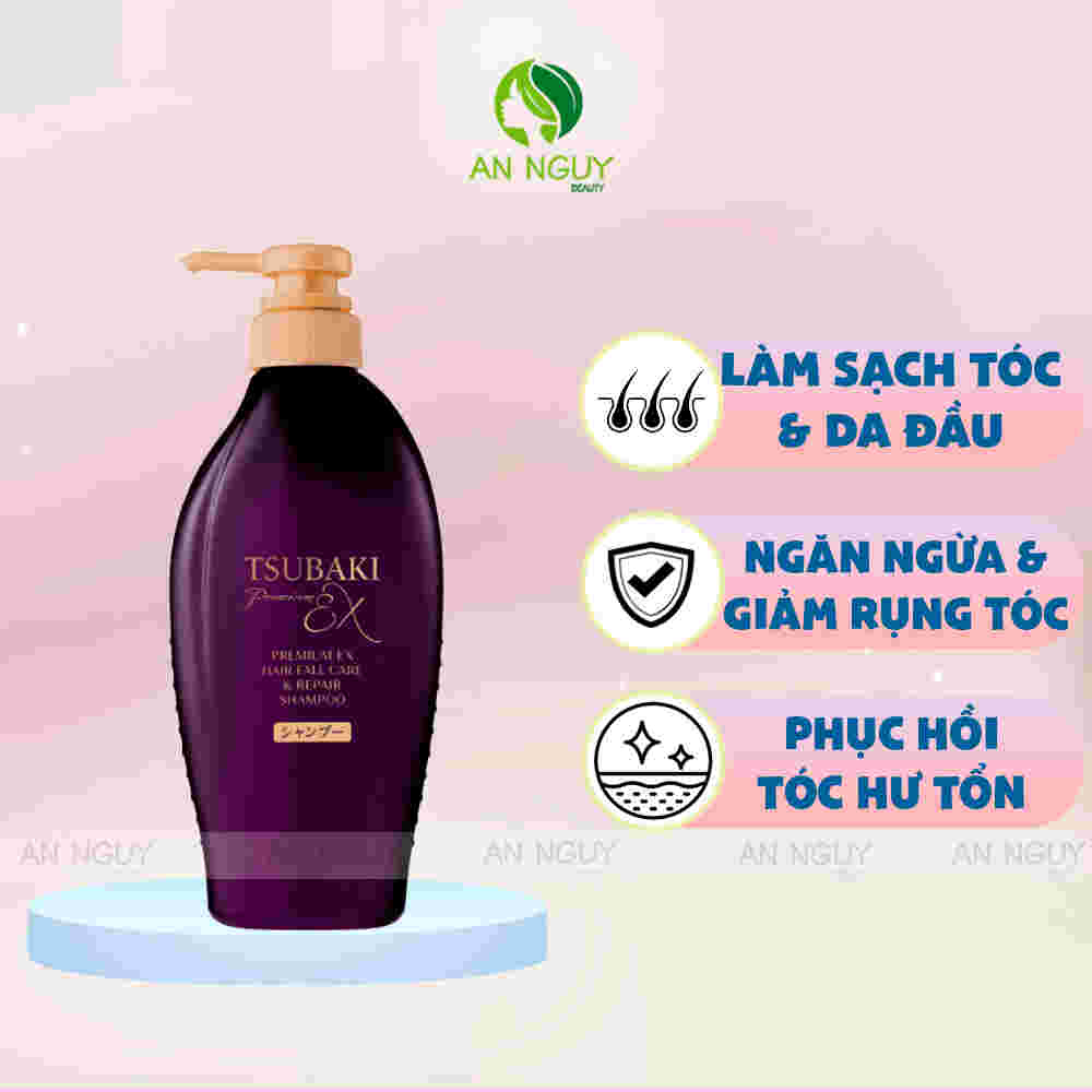 Dầu Gội Tsubaki Phục Hồi Và Ngăn Gãy Rụng 450ml