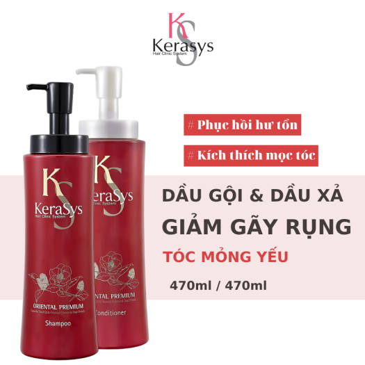 Dầu Gội KeraSys Thảo Dược Giảm Gãy Rụng, Kích Thích Mọc Tóc 600ml