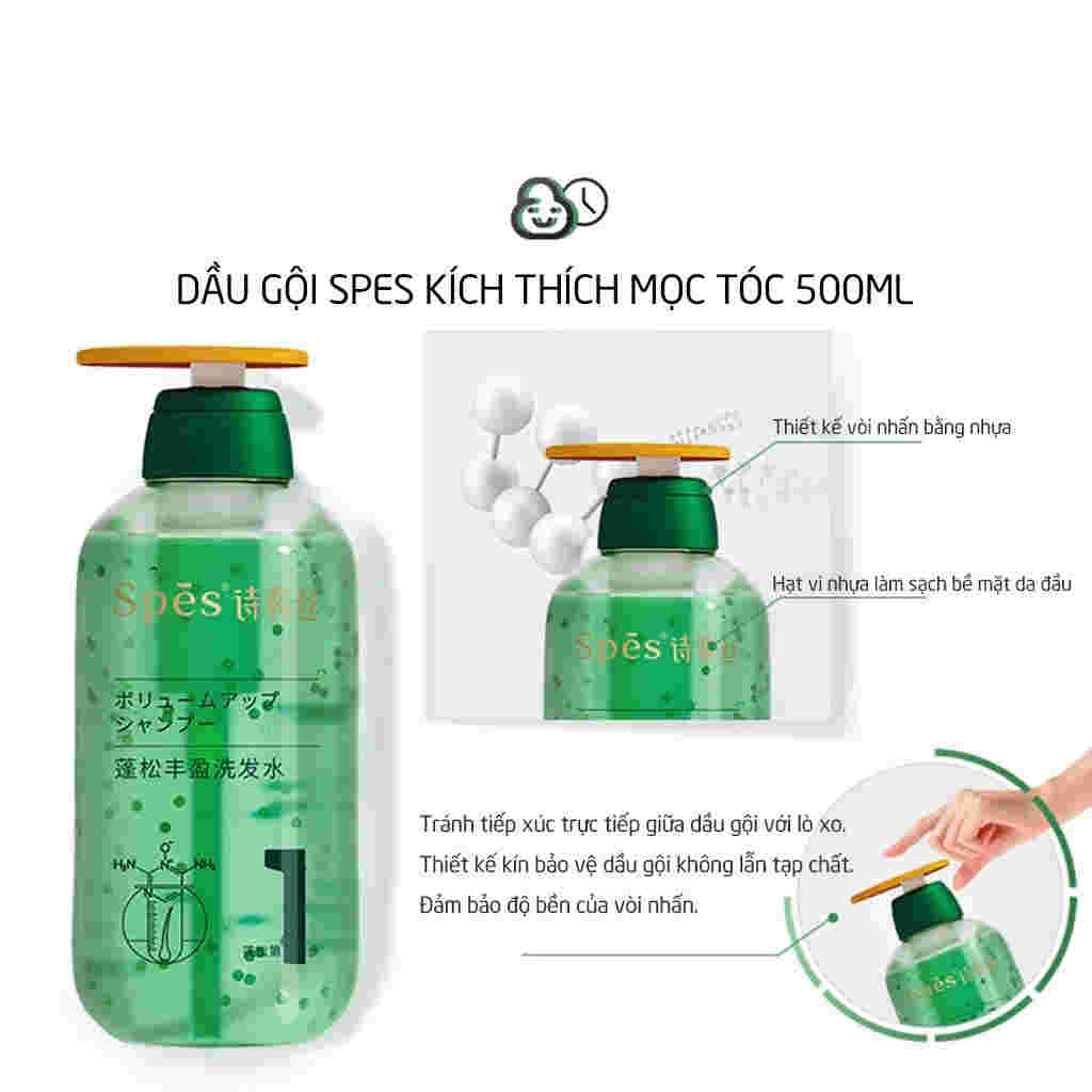 Dầu Gội Spes Làm Dày, Tăng Độ Bồng Bềnh Cho Tóc 500ml